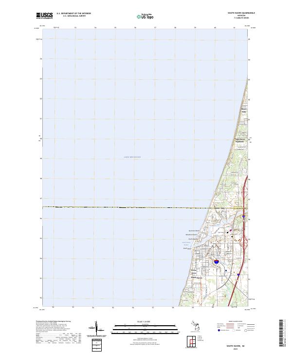 South Haven, MI — USGS 7.5-minute topo (2023)
