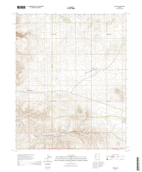 Nelson, AZ — USGS 7.5-minute topo (2026)