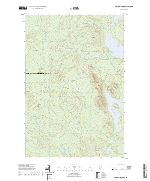 Umsaskis Lake West, ME — USGS 7.5-minute topo (2024)