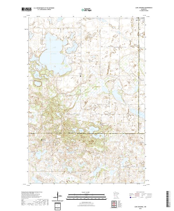 Lake Johanna, MN — USGS 7.5-minute topo (2022)