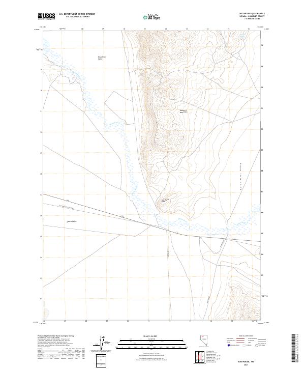 Sod House, NV — USGS 7.5-minute topo (2021)
