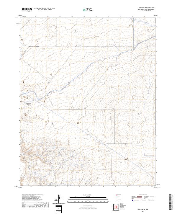 Kirtland SE, NM — USGS 7.5-minute topo (2023)