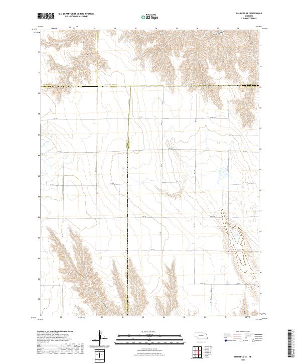 Wauneta SE, NE — USGS 7.5-minute topo (2021)