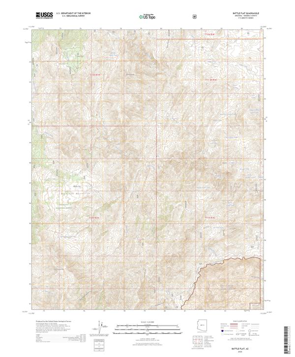 Battle Flat, AZ — USGS 7.5-minute topo (2026)