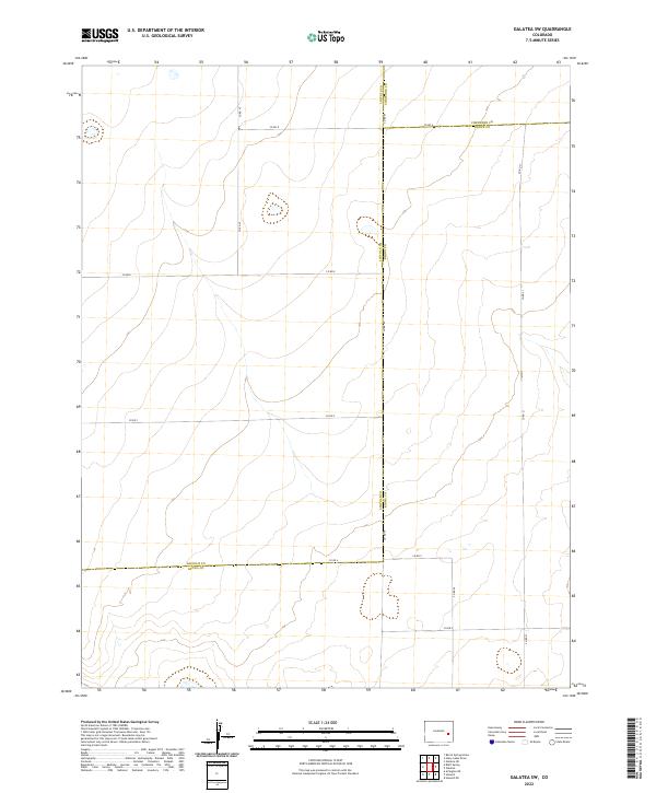 Galatea SW, CO — USGS 7.5-minute topo (2022)