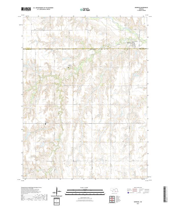 Deweese, NE — USGS 7.5-minute topo (2021)