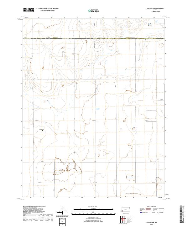 Ulysses NW, KS — USGS 7.5-minute topo (2022)