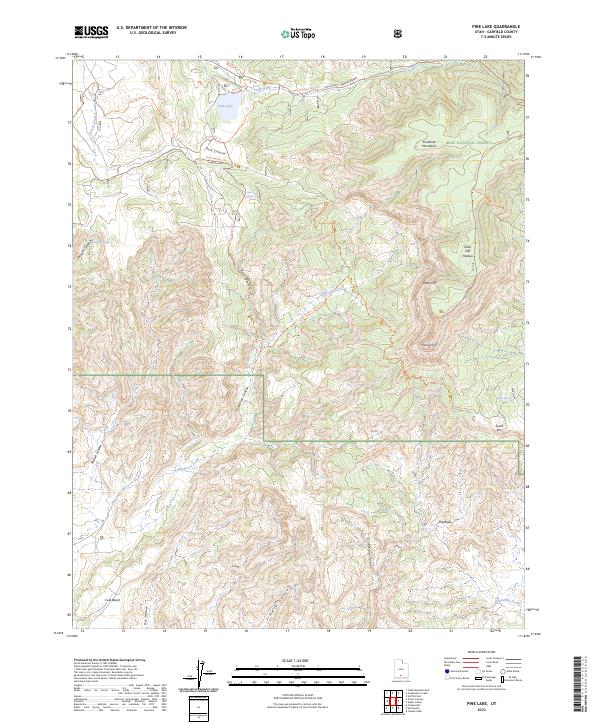 Pine Lake, UT — USGS 7.5-minute topo (2023)