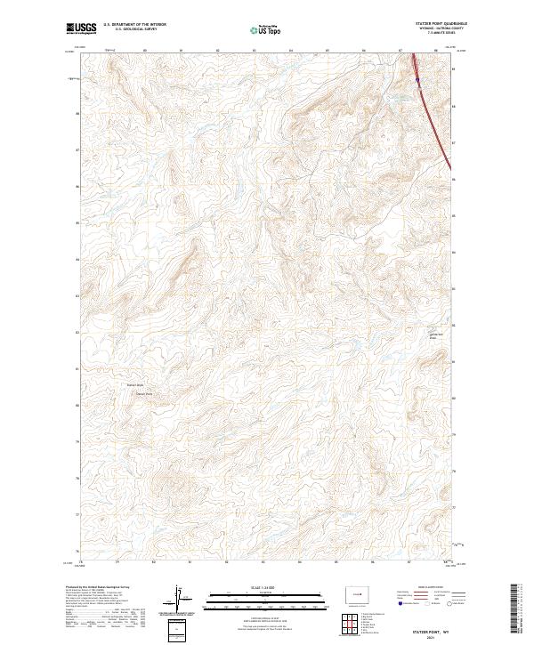 Statzer Point, WY — USGS 7.5-minute topo (2021)