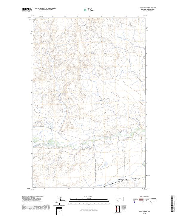 Fort Piegan, MT — USGS 7.5-minute topo (2024)