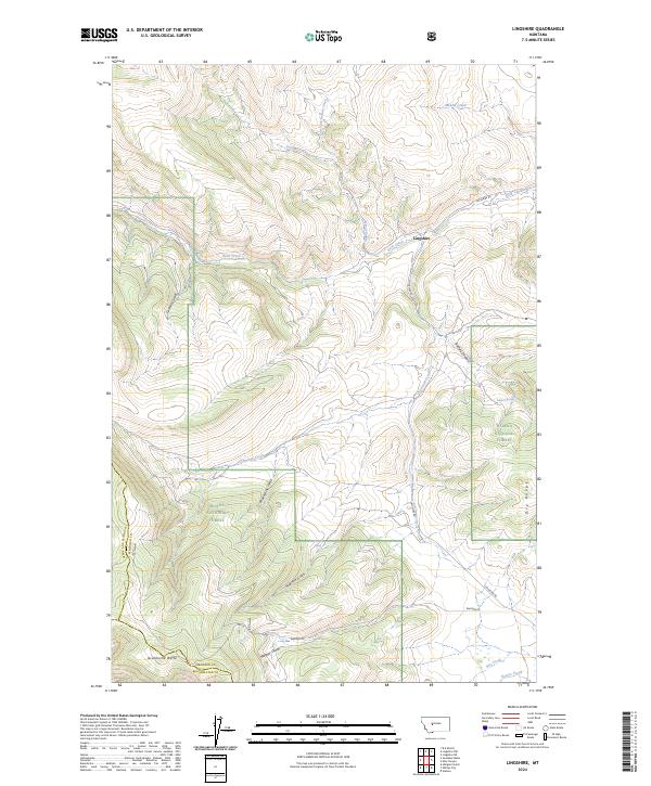 Lingshire, MT — USGS 7.5-minute topo (2024)