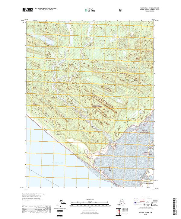 Yakutat A-2 NW, AK — USGS 7.5-minute topo (2021)