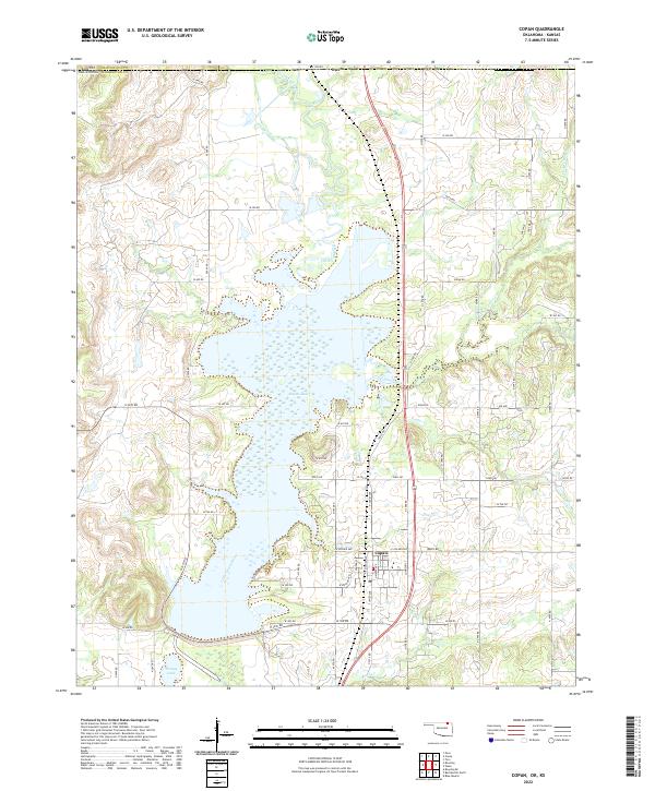 Copan, OK-KS — USGS 7.5-minute topo (2022)
