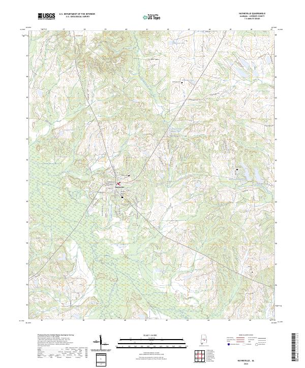 Hayneville, AL — USGS 7.5-minute topo (2024)