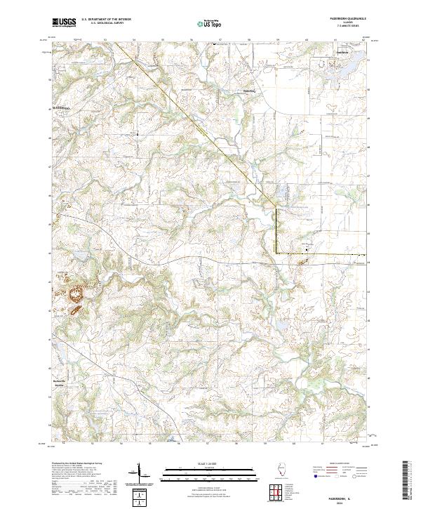 Paderborn, IL — USGS 7.5-minute topo (2024)