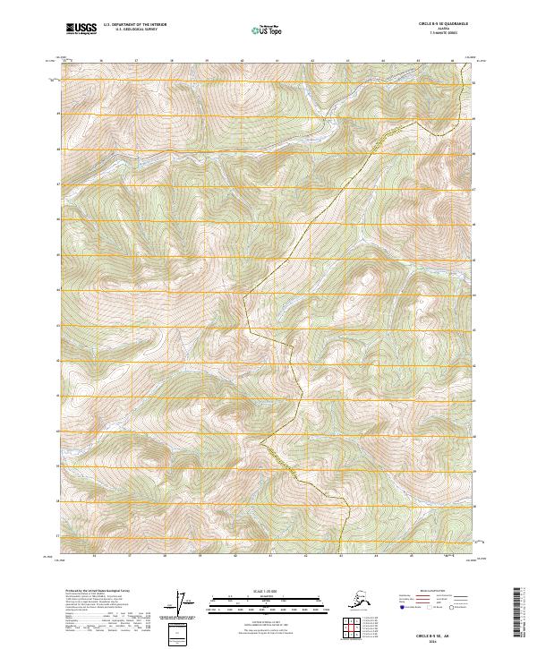 Circle B-5 SE, AK — USGS 7.5-minute topo (2024)