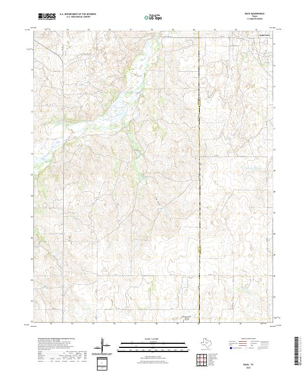 Back, TX — USGS 7.5-minute topo (2022)