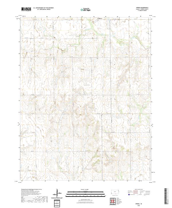 Spring, KS — USGS 7.5-minute topo (2022)