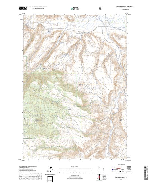 Arrowwood Point, OR — USGS 7.5-minute topo (2023)
