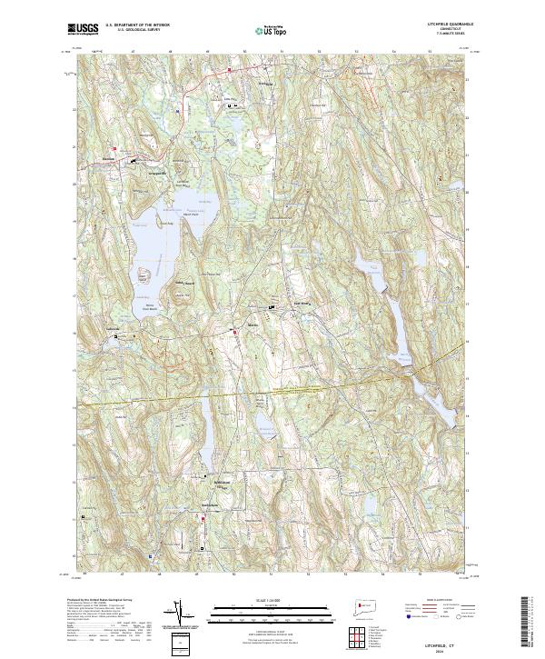 Litchfield, CT — USGS 7.5-minute topo (2024)