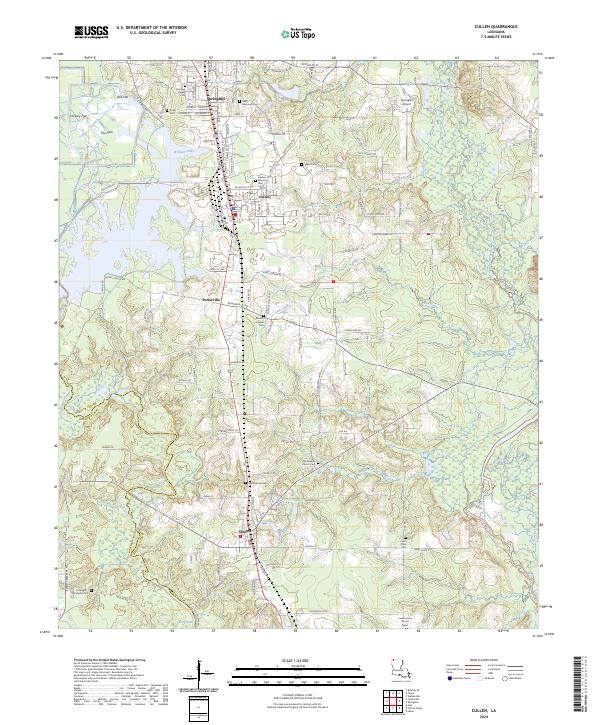 Cullen, LA — USGS 7.5-minute topo (2024)