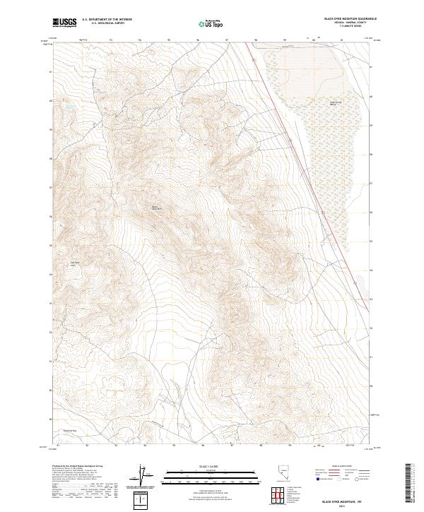 Black Dyke Mountain, NV — USGS 7.5-minute topo (2021)