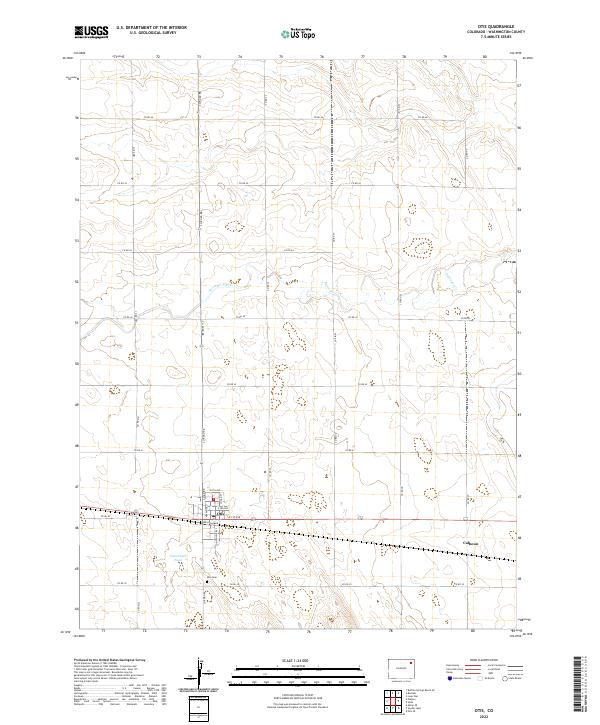 Otis, CO — USGS 7.5-minute topo (2022)