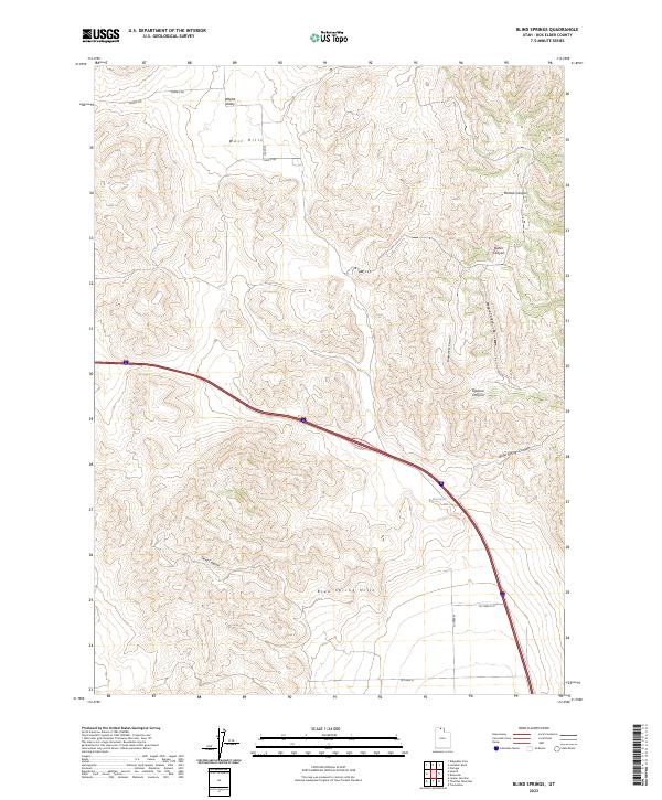 Blind Springs, UT — USGS 7.5-minute topo (2023)