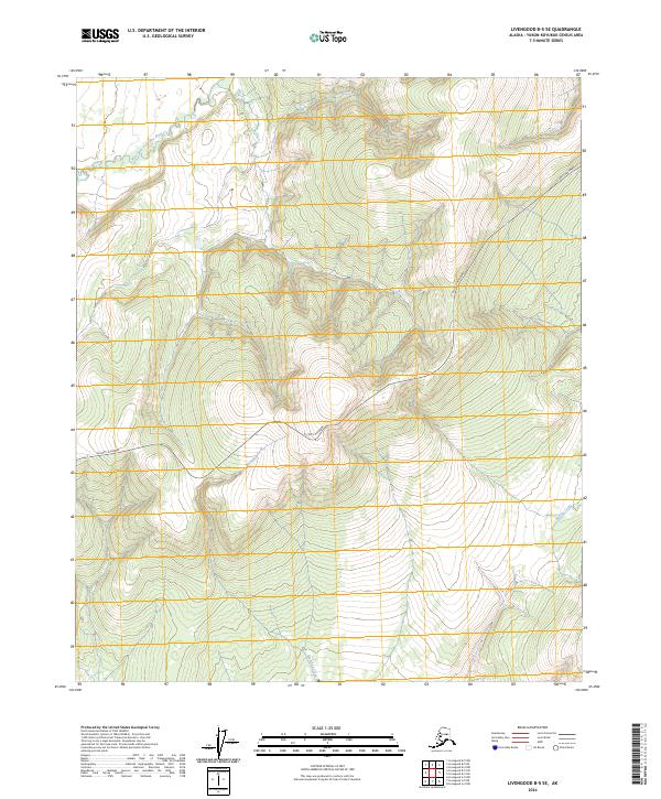 Livengood B-5 SE, AK — USGS 7.5-minute topo (2024)