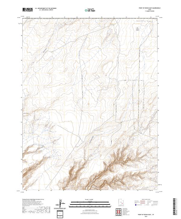 Point of Rocks East, UT — USGS 7.5-minute topo (2023)