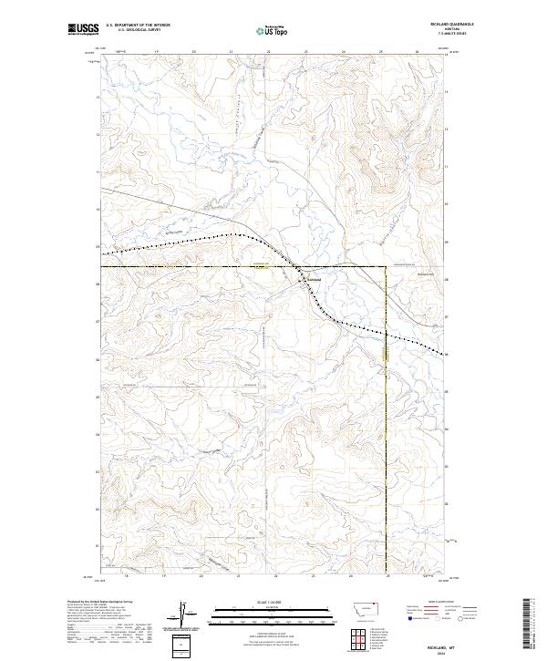 Richland, MT — USGS 7.5-minute topo (2024)