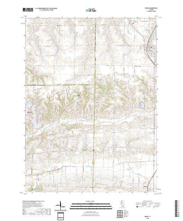 Orion, IL — USGS 7.5-minute topo (2024)