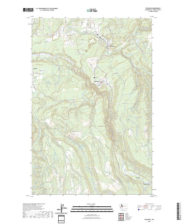 Wilkeson, WA — USGS 7.5-minute topo (2023)