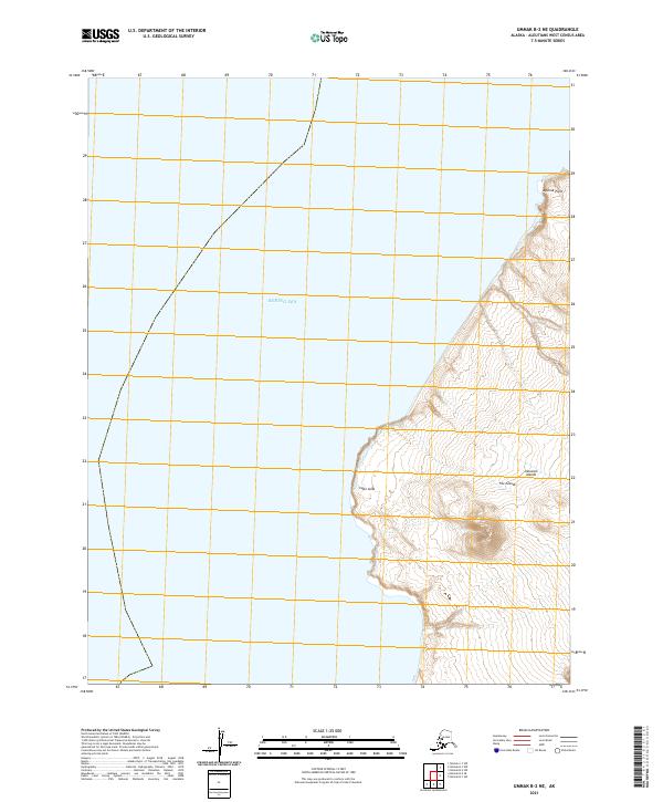Umnak B-2 NE, AK — USGS 7.5-minute topo (2021)