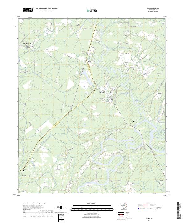 Rhems, SC — USGS 7.5-minute topo (2024)