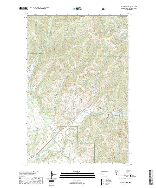 Cadotte Creek, MT — USGS 7.5-minute topo (2024)