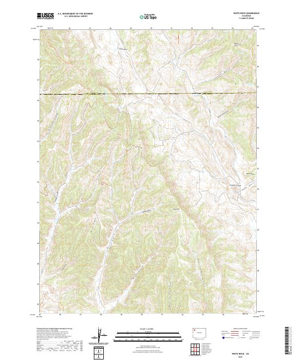 White Rock, CO — USGS 7.5-minute topo (2022)
