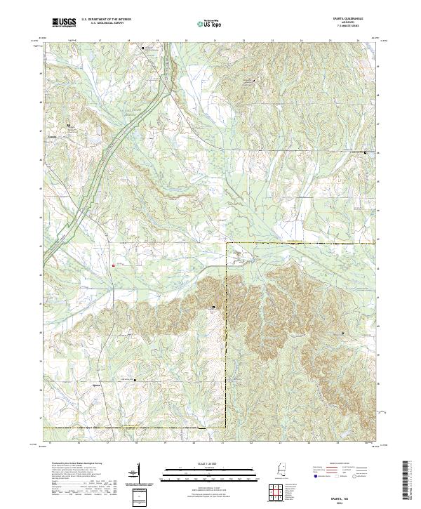 Sparta, MS — USGS 7.5-minute topo (2024)