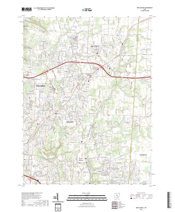 New Albany, OH — USGS 7.5-minute topo (2023)