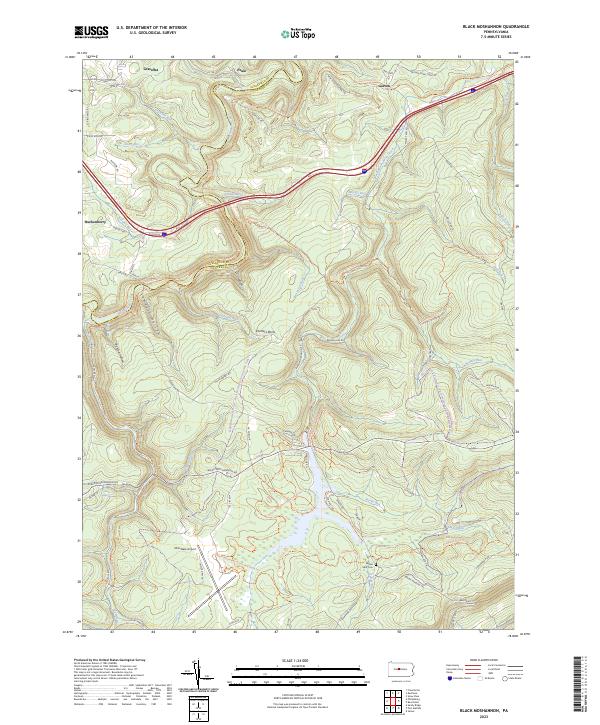 Black Moshannon, PA — USGS 7.5-minute topo (2023)
