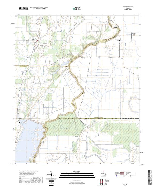 Epps, LA — USGS 7.5-minute topo (2024)