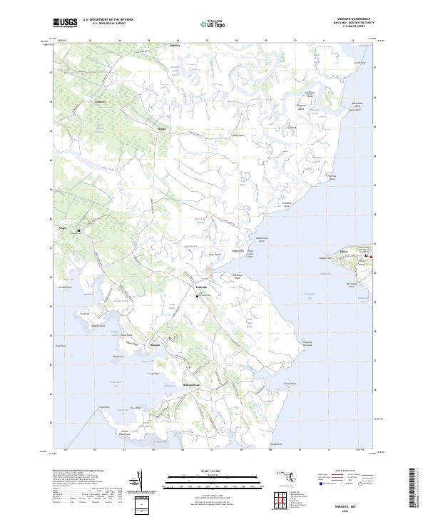 Wingate, MD — USGS 7.5-minute topo (2023)