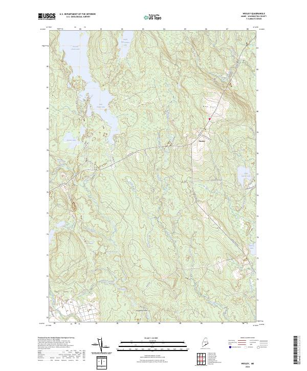 Wesley, ME — USGS 7.5-minute topo (2024)