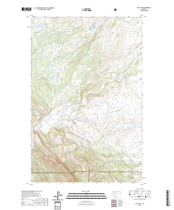 Fish Lake, MT — USGS 7.5-minute topo (2024)