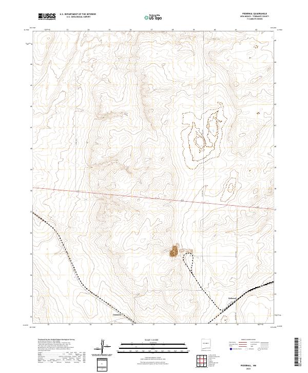 Pedernal, NM — USGS 7.5-minute topo (2023)