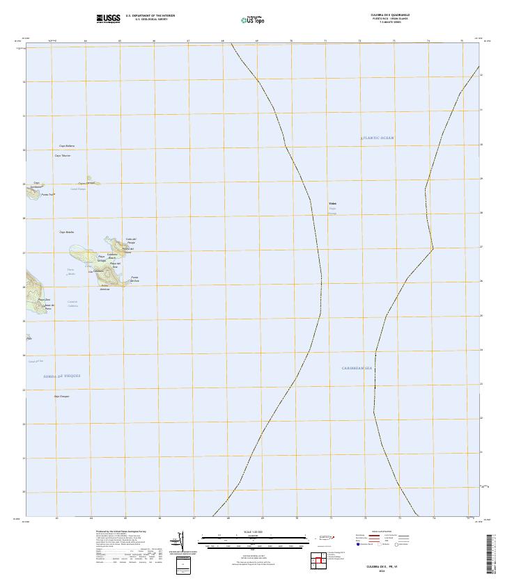 Culebra OE E, PR-VI — USGS 7.5-minute topo (2024)