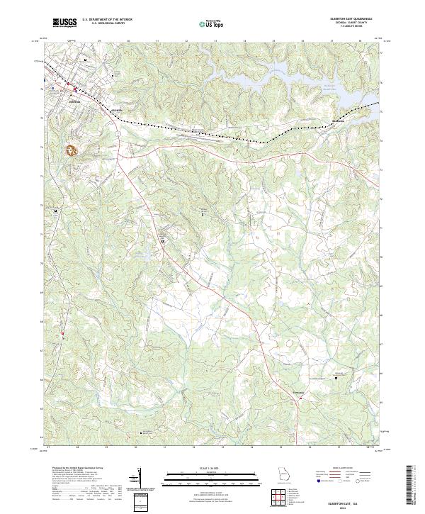 Elberton East, GA — USGS 7.5-minute topo (2024)
