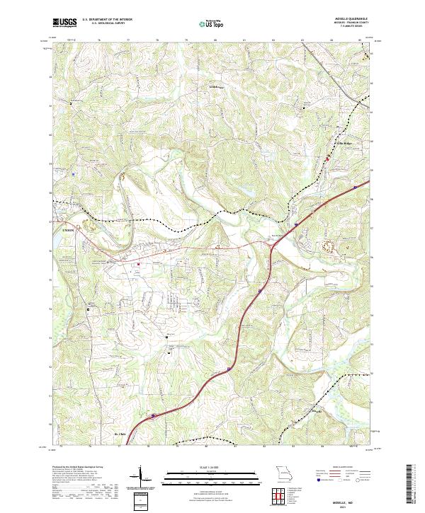 Moselle, MO — USGS 7.5-minute topo (2021)