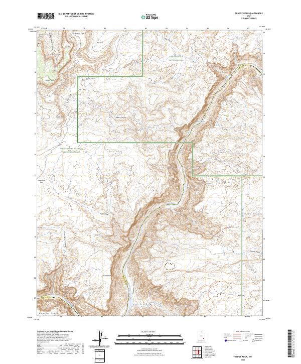 Teapot Rock, UT — USGS 7.5-minute topo (2023)