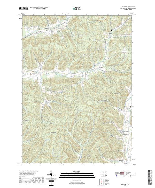 Humphrey, NY — USGS 7.5-minute topo (2023)